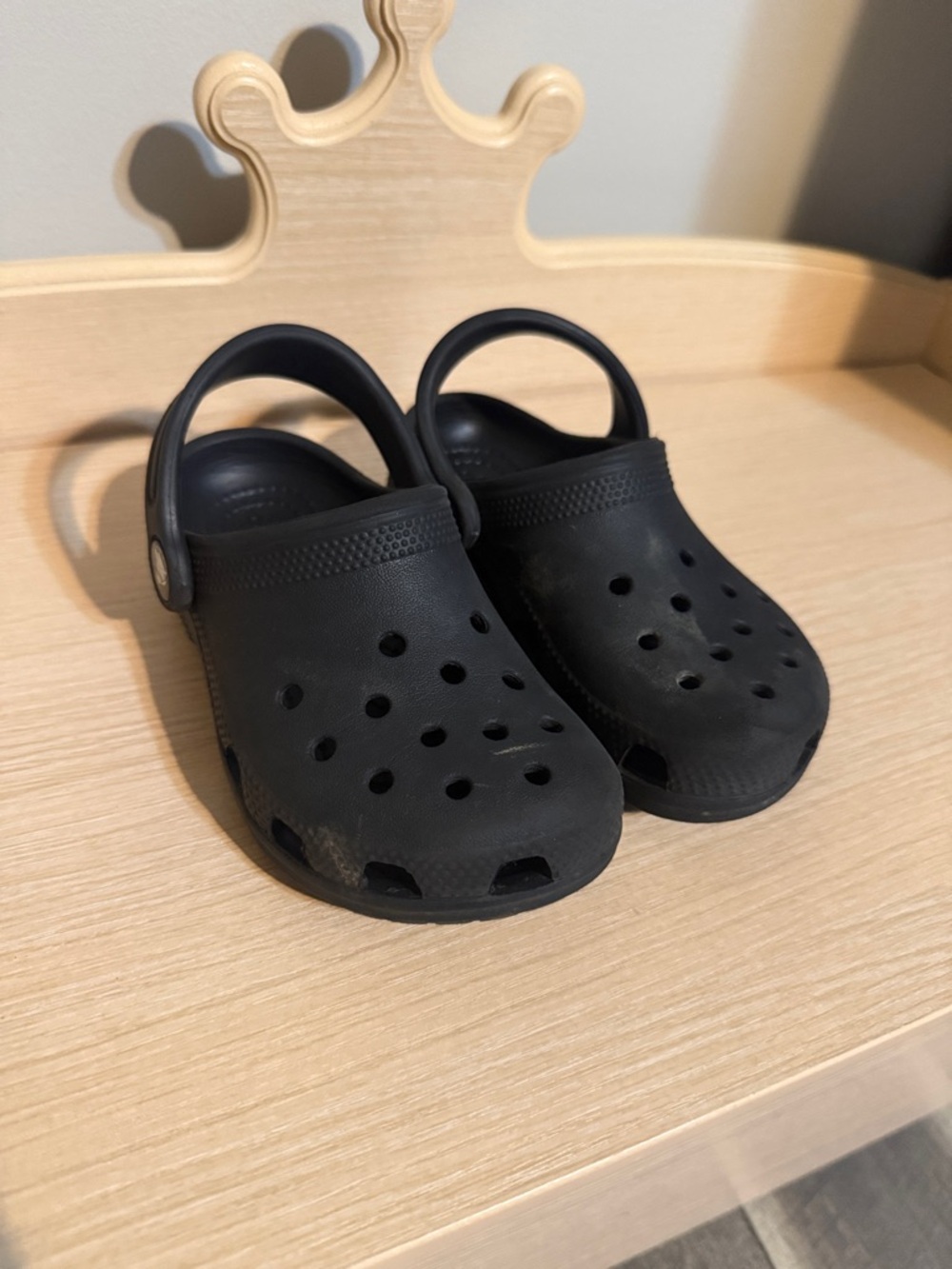 CROCS Kids Black Classic Clog Sandals